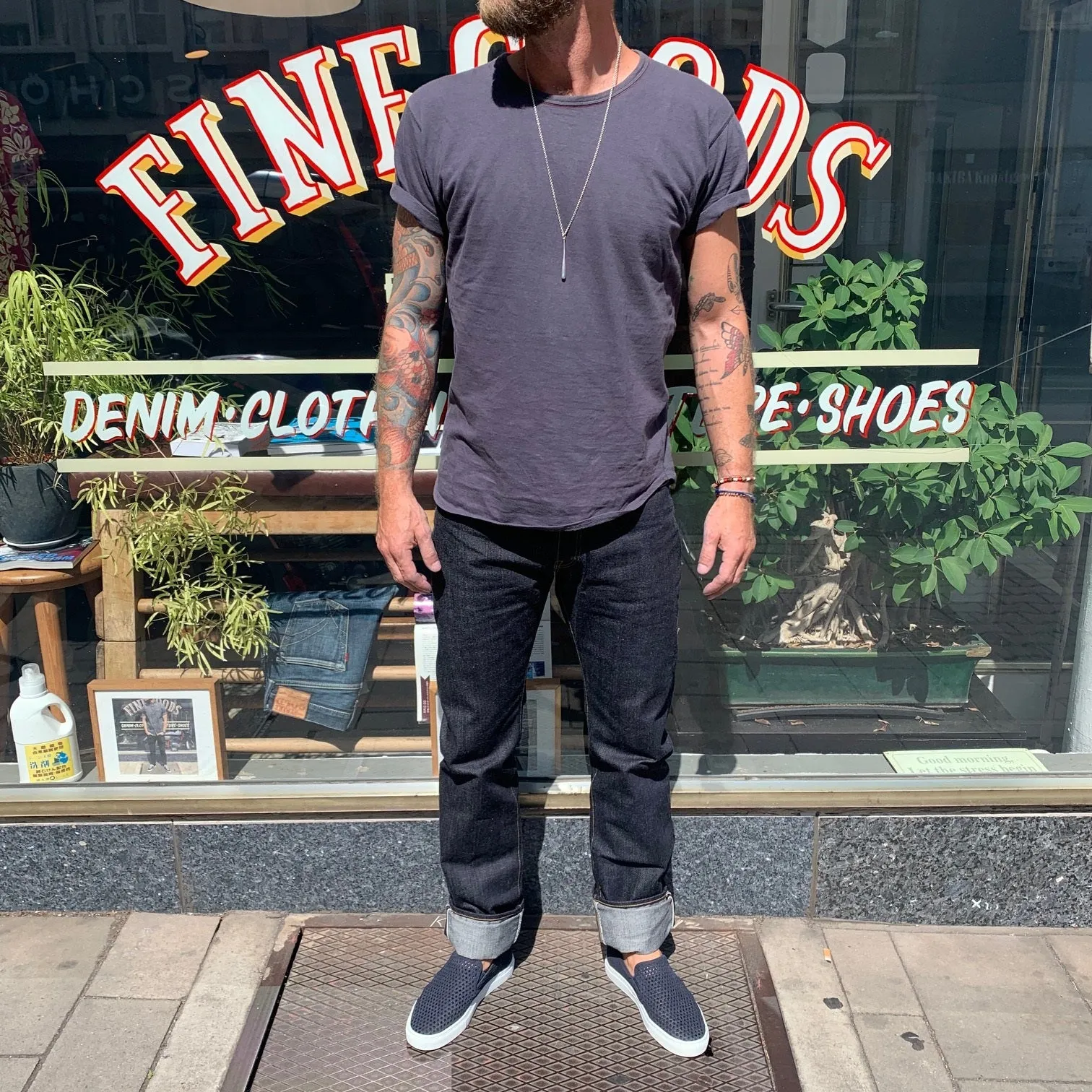 the flat head | 3002 indigo slim taper