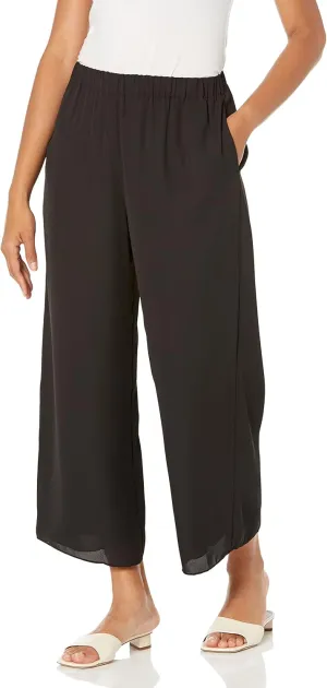 Theory Women's Easy Wide Pull-on Pant in Georgette
