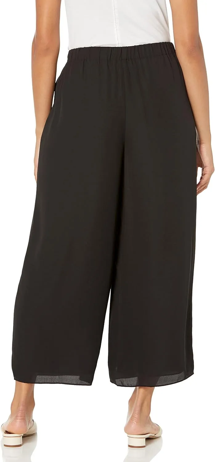 Theory Women's Easy Wide Pull-on Pant in Georgette