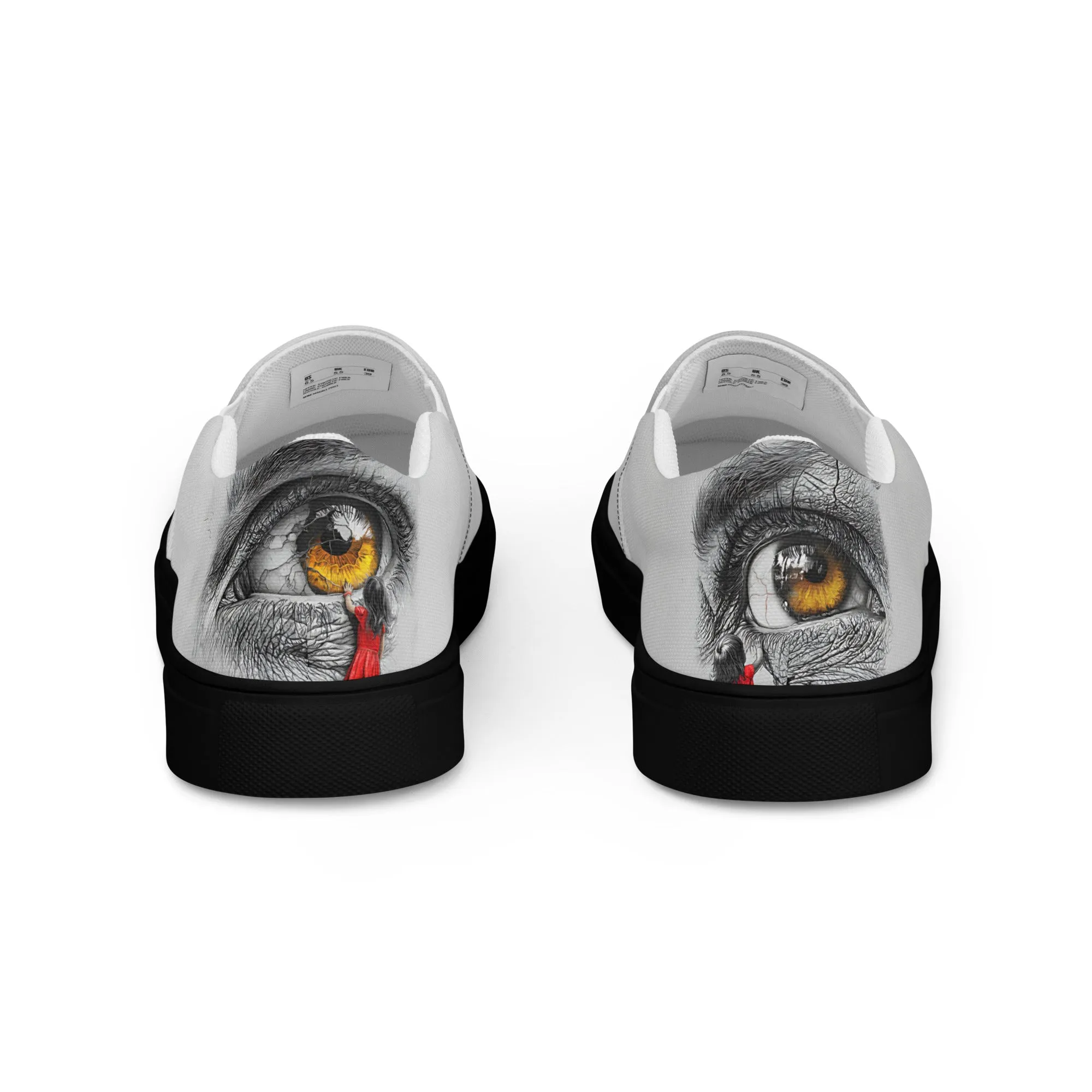 Through My Mother’s Eyes: Reflected Women’s slip-on canvas shoes