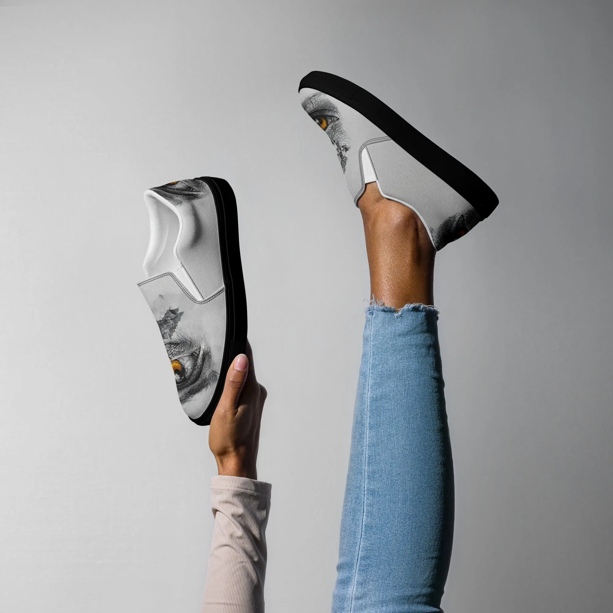 Through My Mother’s Eyes: Reflected Women’s slip-on canvas shoes