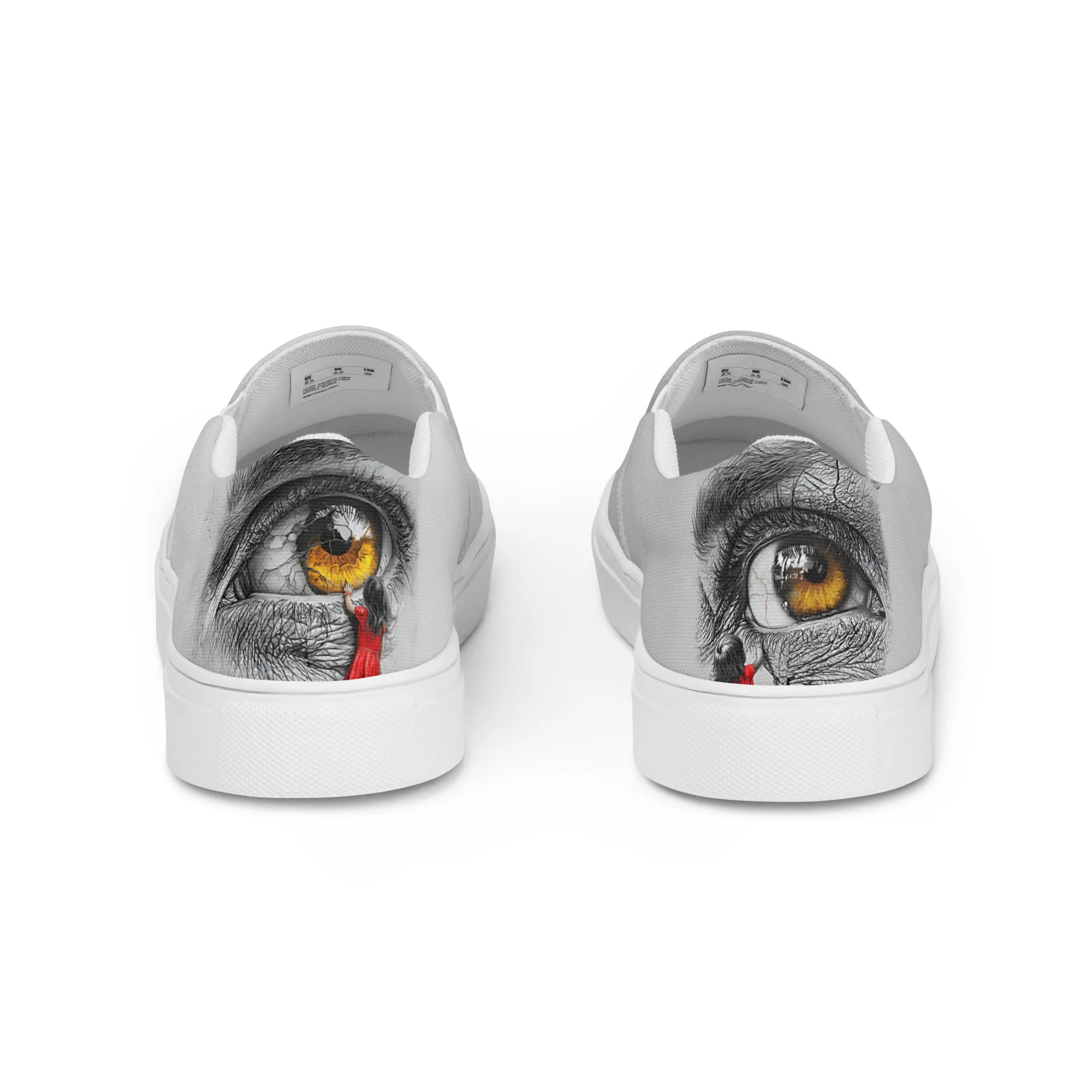 Through My Mother’s Eyes: Reflected Women’s slip-on canvas shoes