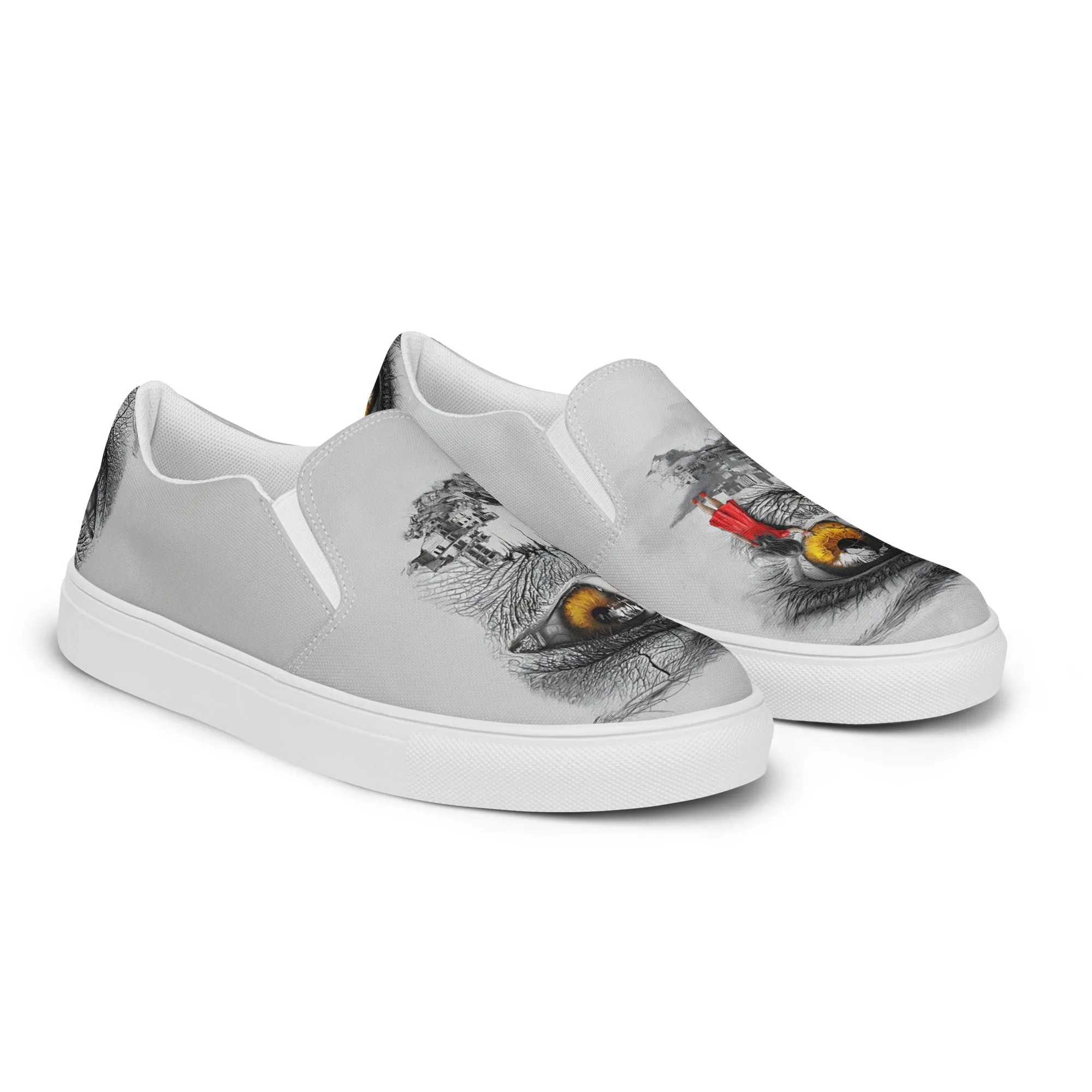 Through My Mother’s Eyes: Reflected Women’s slip-on canvas shoes