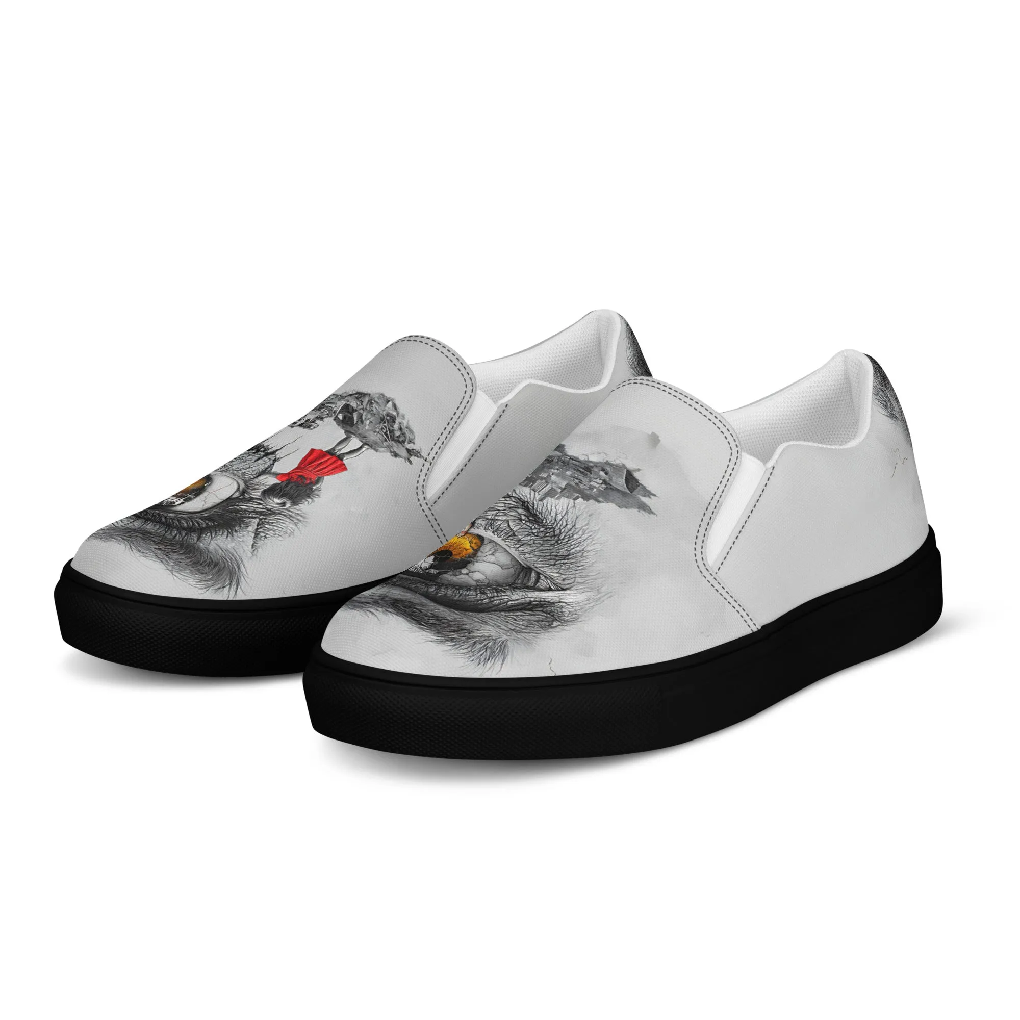 Through My Mother’s Eyes: Reflected Women’s slip-on canvas shoes