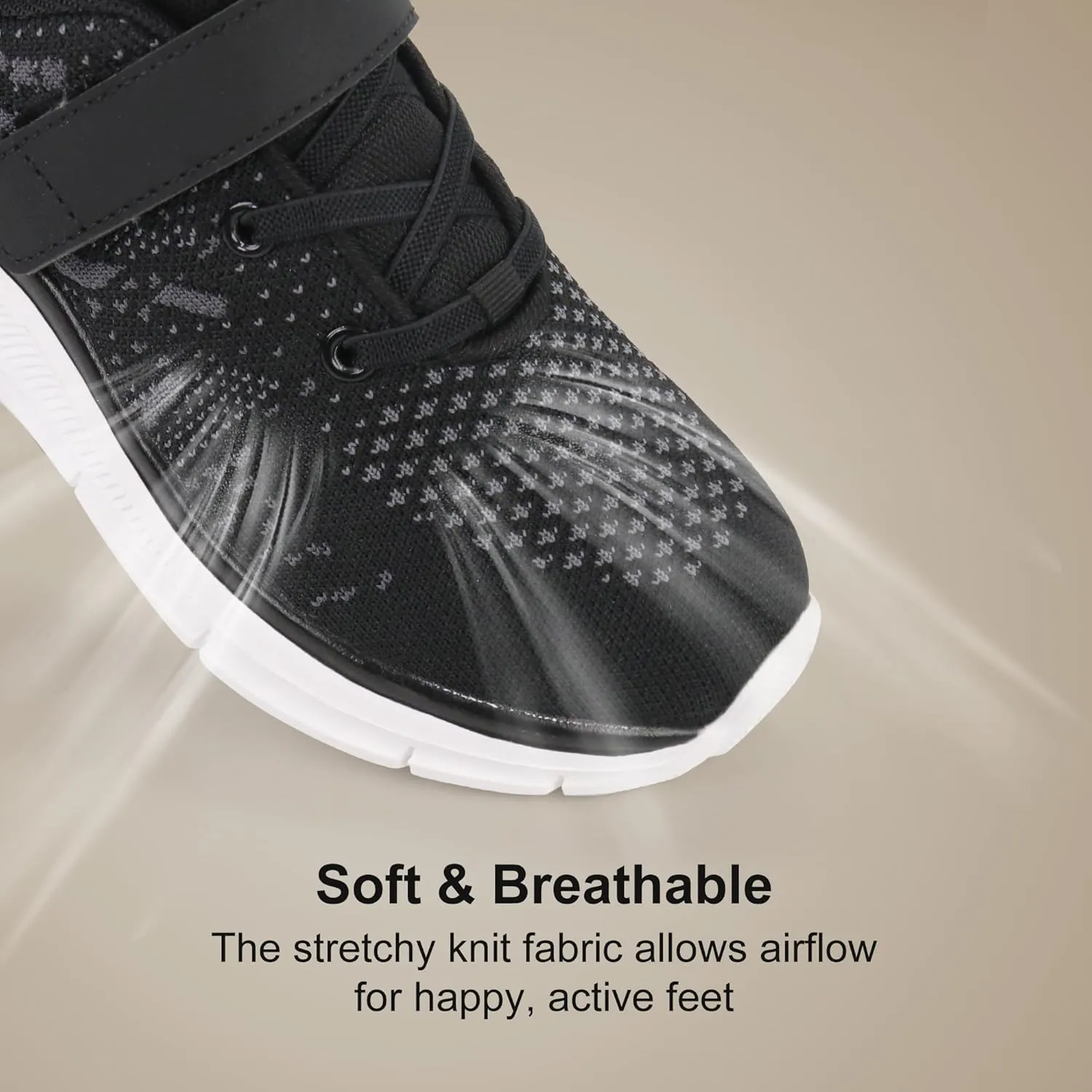 Tobfis Boys Girls Kids Arch Support Strap Athletic Running Tennis School Shoes Breathable Walking Sneakers Better for Flat Feet (Toddler/Little/Big Kid)