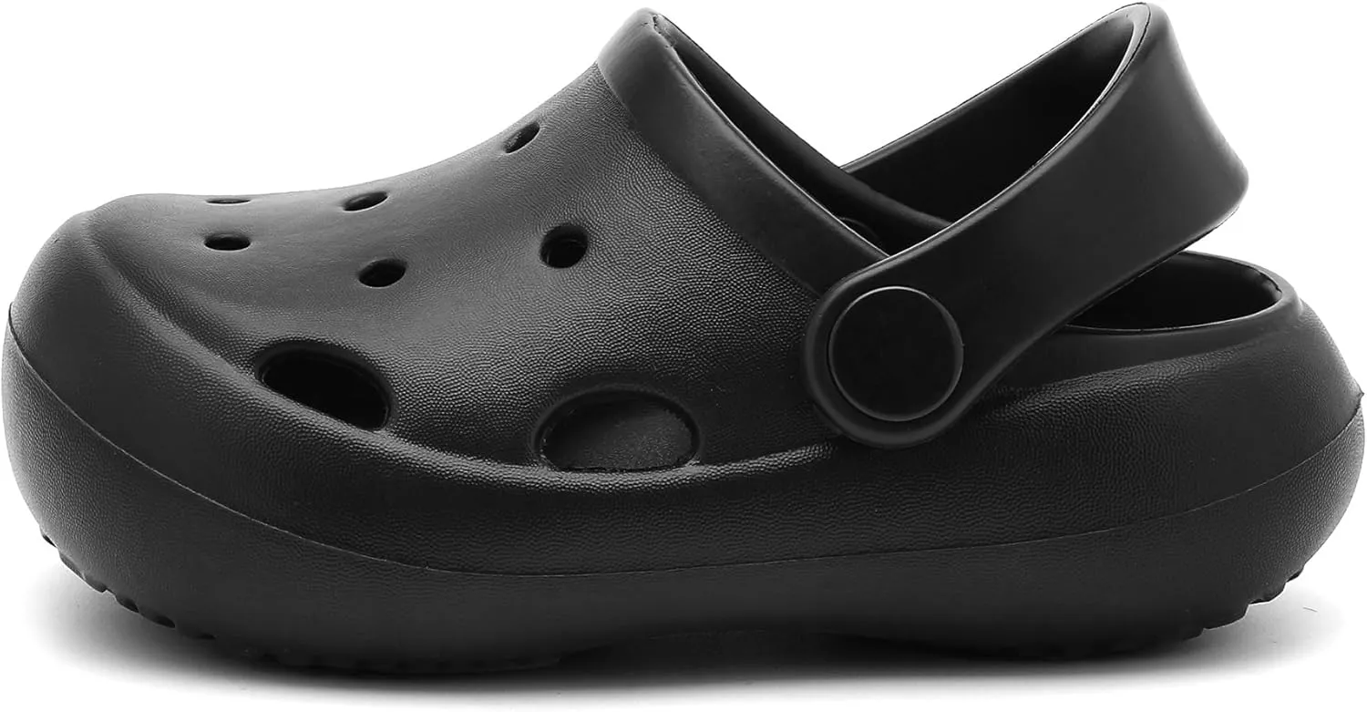 Toddler Classic Clogs Skin-Friendly Comfy Lightweight 丨Boys Girls Slip On Water Shoes