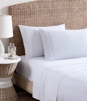 Tommy Bahama - King Sheets, Organic Cotton Bedding Set, Softens with Each Wash (TB T200 White, King)