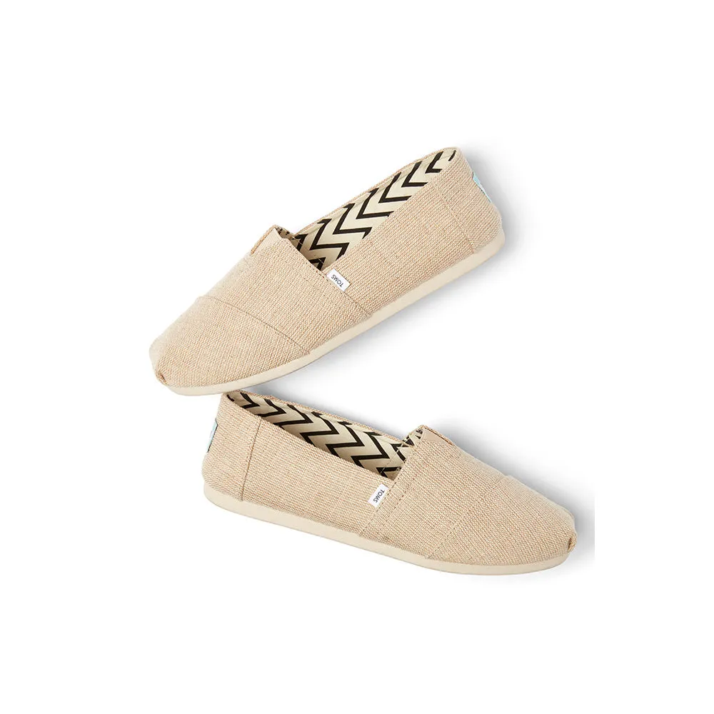 Toms Mens Alpargata Natural Undyed Heritage Canvas