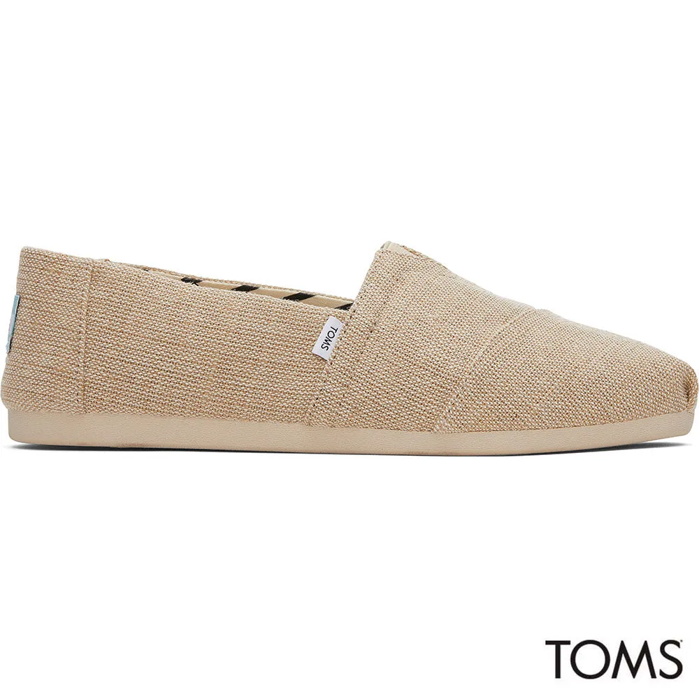 Toms Mens Alpargata Natural Undyed Heritage Canvas