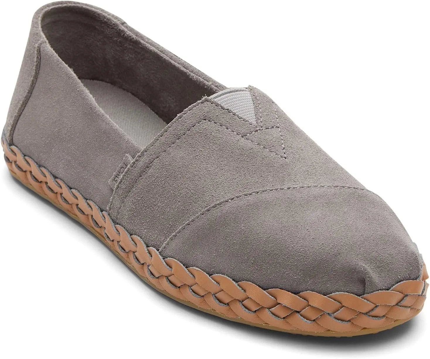 TOMS Women's, Alpargata Vetiver Suede Leather Wrap Slip-On