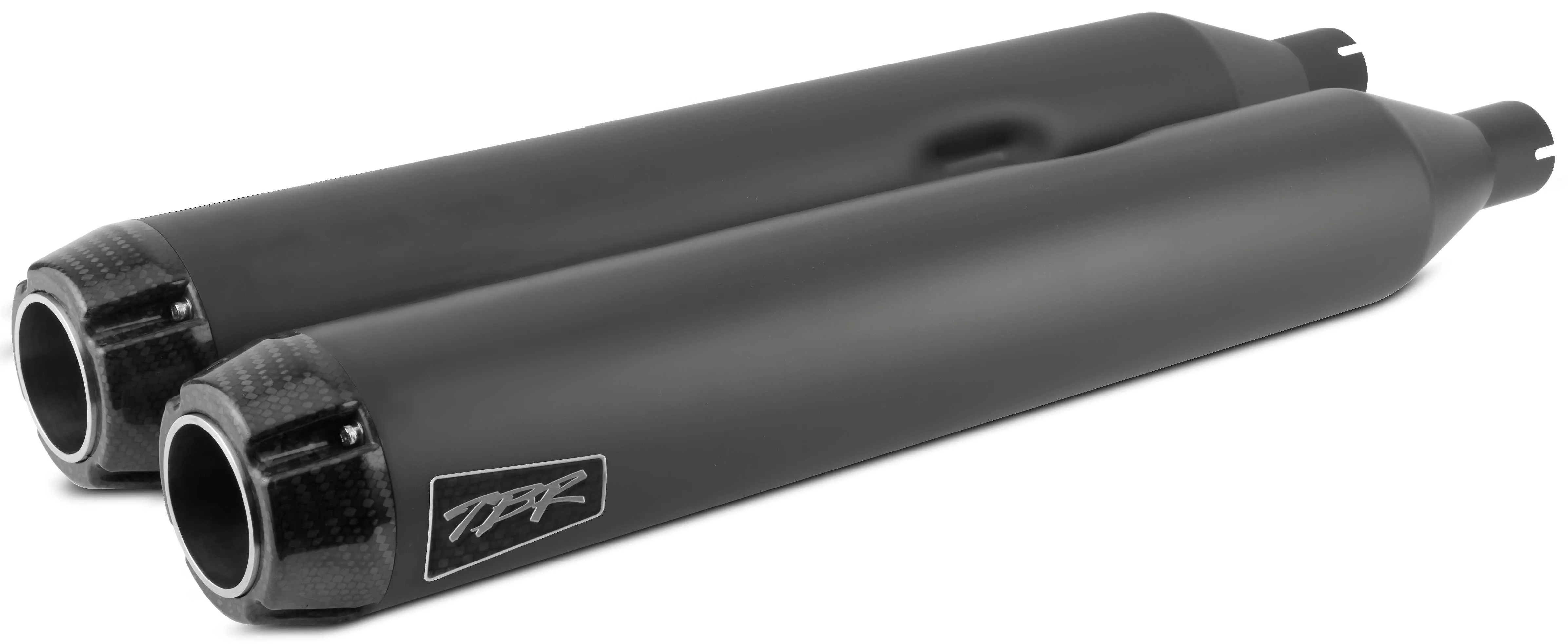 Two Brothers Racing Dual Slip-Ons - Black w/ Carbon Fiber Tip 005-4550499D-B