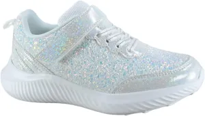 TZ Youth Kid's Girl's Glitter Fashion Sneakers Sparking Shiny Casual Athletic Walking Shoes