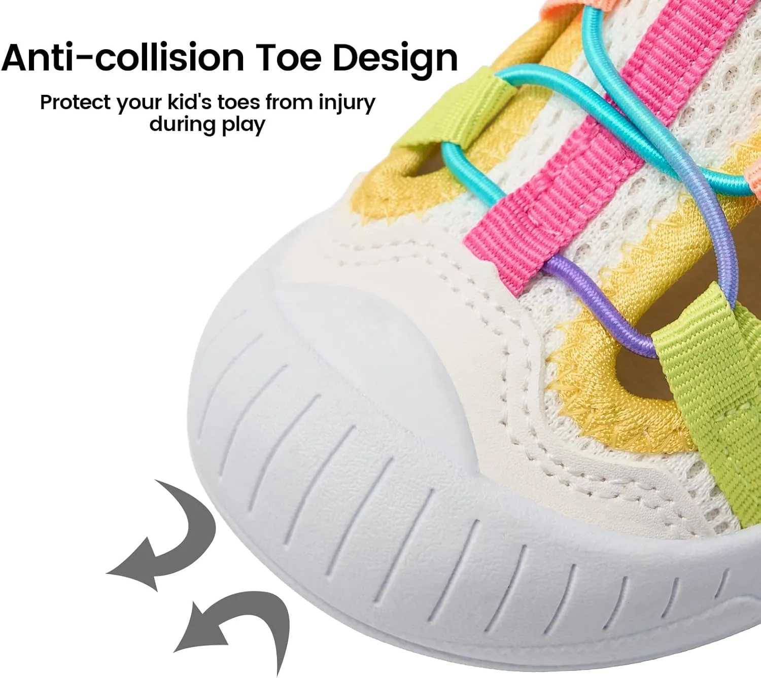 TZJS Boys Girls Water Shoes Kids Lightweight Beach Sport Sandals Breathable Quick Dry Swimming Sandals for Toddler