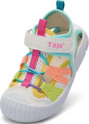 TZJS Boys Girls Water Shoes Kids Lightweight Beach Sport Sandals Breathable Quick Dry Swimming Sandals for Toddler