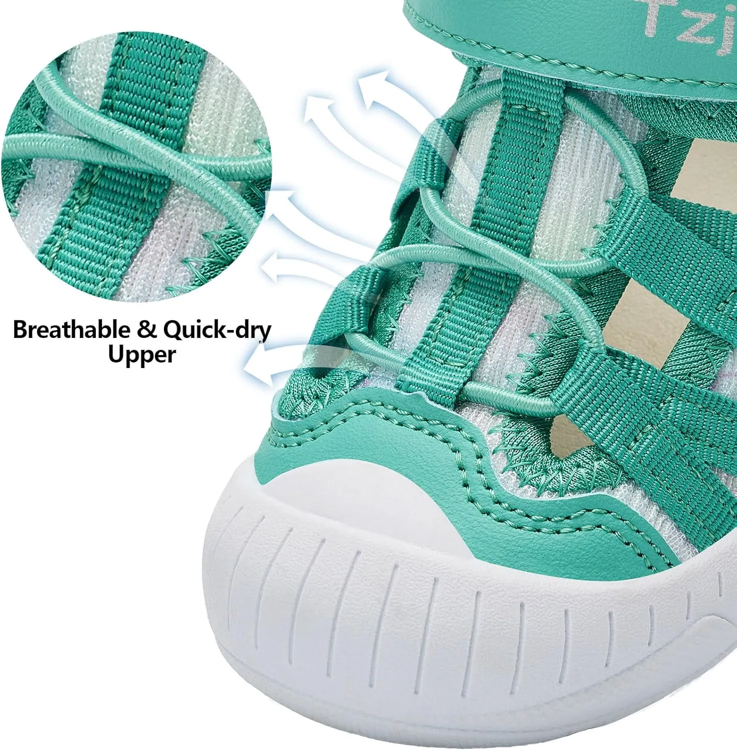 TZJS Boys Girls Water Shoes Kids Lightweight Beach Sport Sandals Breathable Quick Dry Swimming Sandals for Toddler