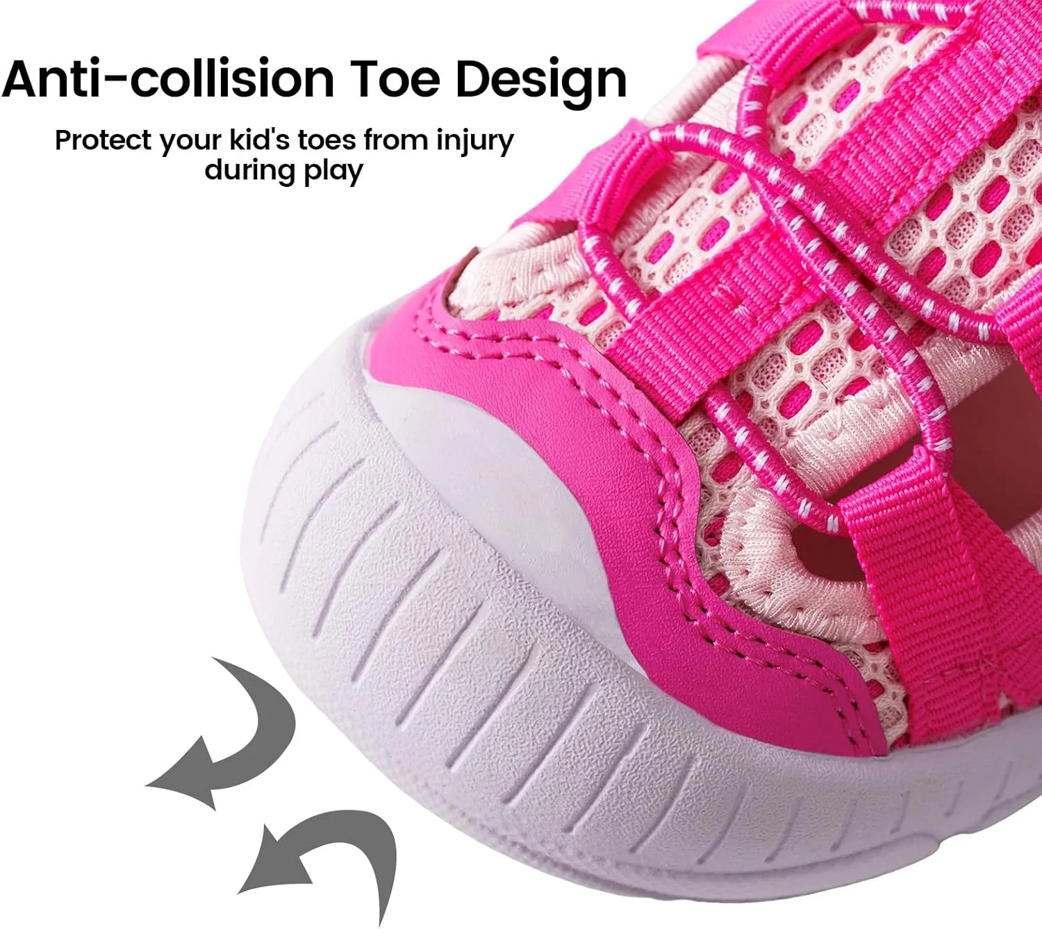 TZJS Boys Girls Water Shoes Kids Lightweight Beach Sport Sandals Breathable Quick Dry Swimming Sandals for Toddler