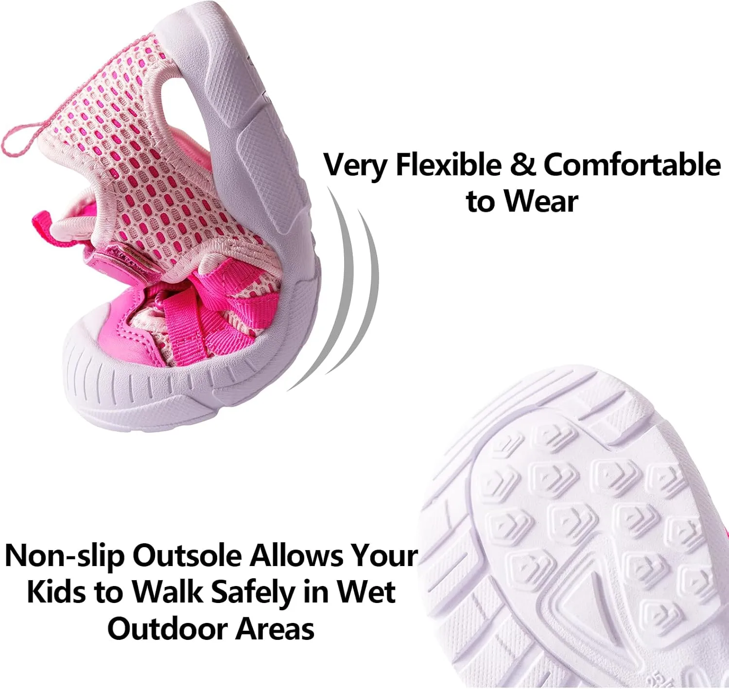 TZJS Boys Girls Water Shoes Kids Lightweight Beach Sport Sandals Breathable Quick Dry Swimming Sandals for Toddler