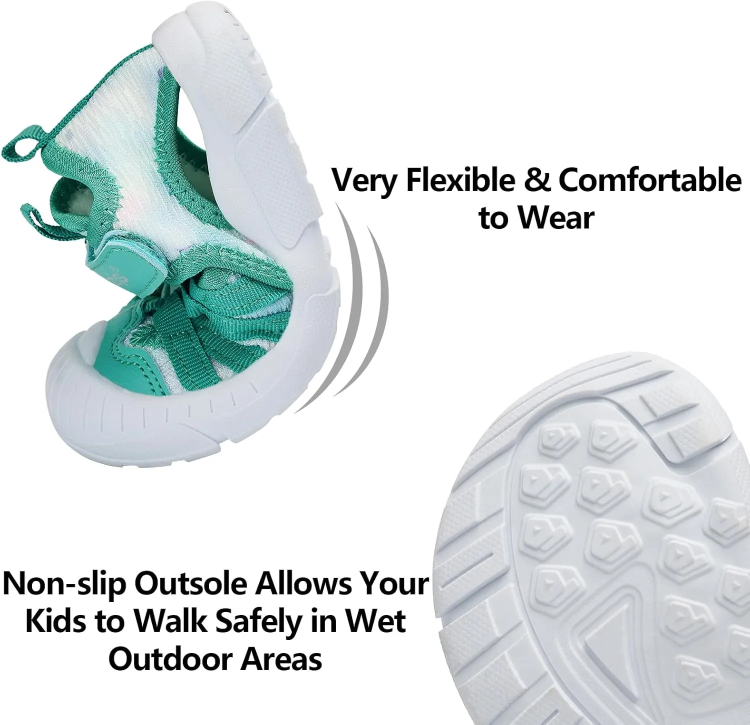 TZJS Boys Girls Water Shoes Kids Lightweight Beach Sport Sandals Breathable Quick Dry Swimming Sandals for Toddler