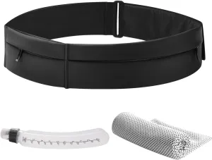 Ultimate Running Belt for Women and Men, Water Proof Running Belts Fanny Pack with Water Bottle, Slim Running Bag Belts with Phone Holder Bottle Holder Adjustable Fit for Runner (Medium)