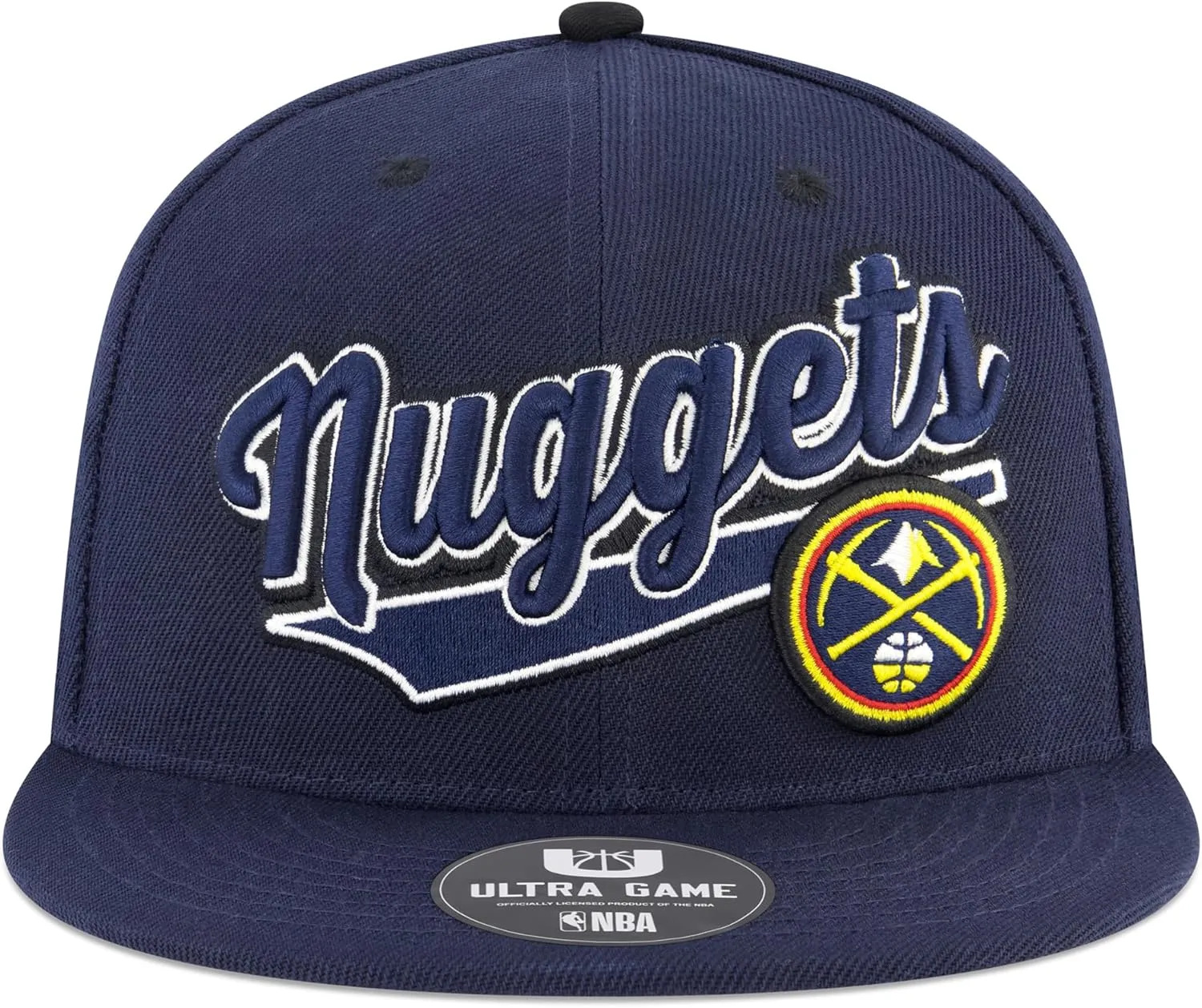Ultra Game Men's NBA Official Snap Back 3D Embroidered Team Logo Baseball Cap Hat