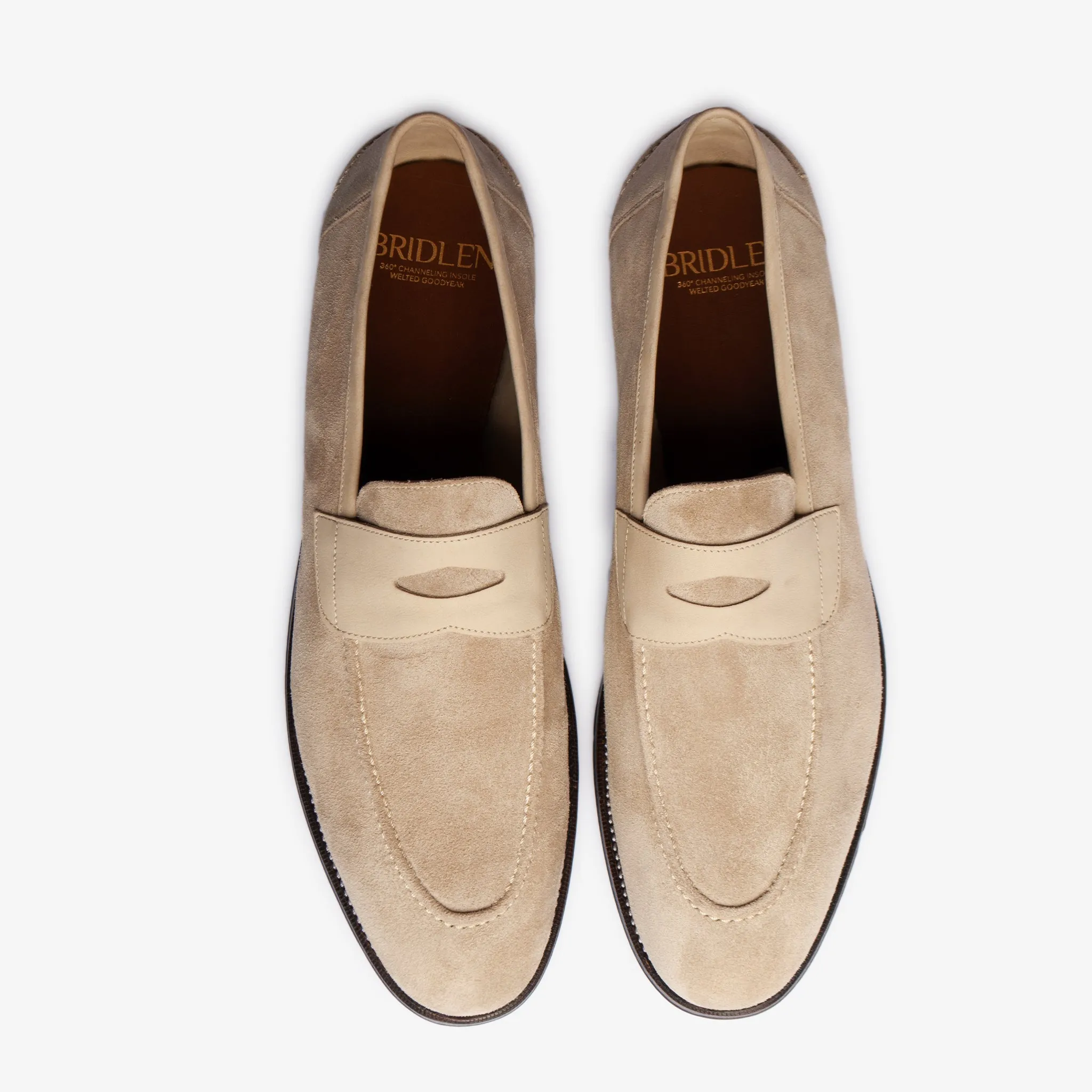Unlined Penny Loafer II - Stone - Rufer Last - Janus Calf
