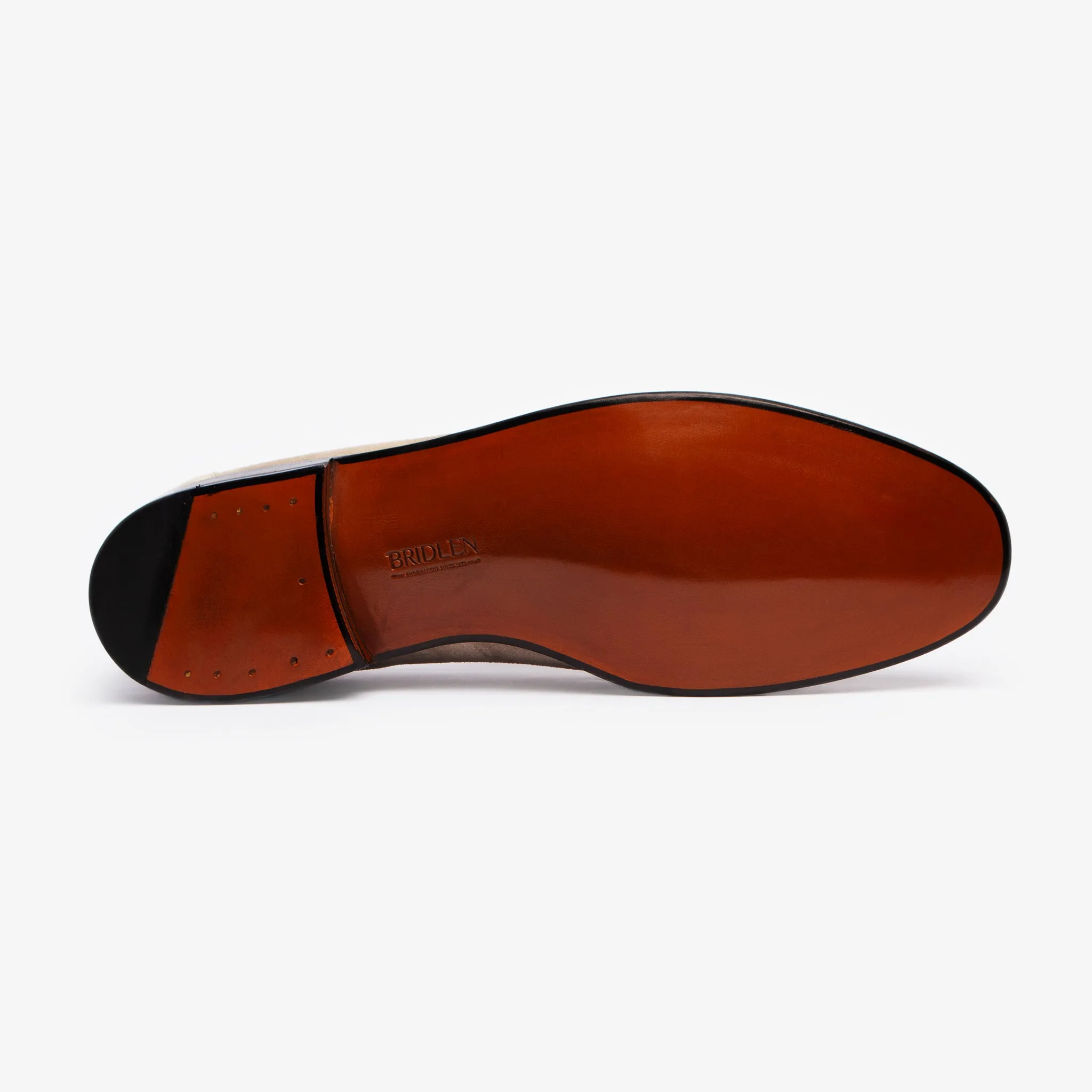 Unlined Penny Loafer II - Stone - Rufer Last - Janus Calf