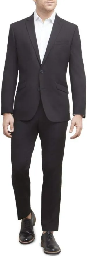 Unlisted by Kenneth Cole Men's 2 Button Slim Fit Suit with Hemmed Pant