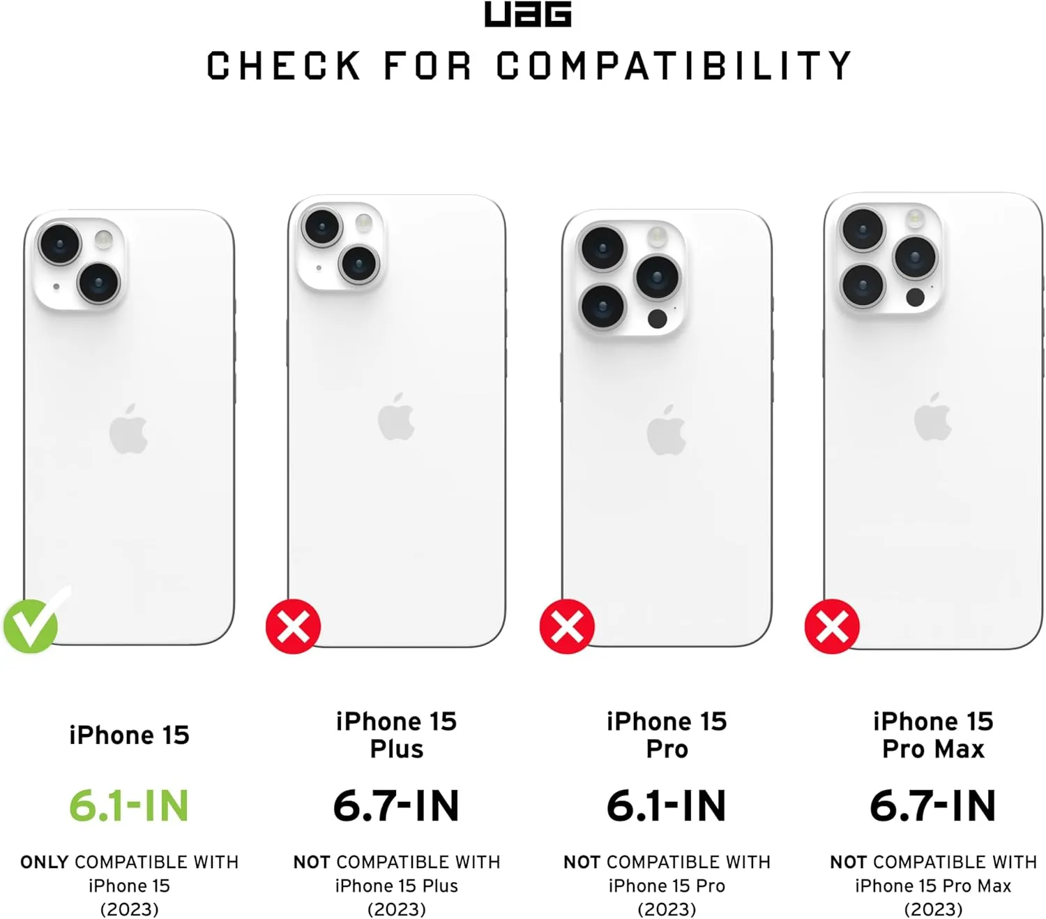 URBAN ARMOR GEAR UAG Case Compatible with iPhone 15 Case 6.1" Essential Armor Olive Drab Built-in Magnet Compatible with MagSafe Charging Rugged Military Grade Dropproof Protective Cover
