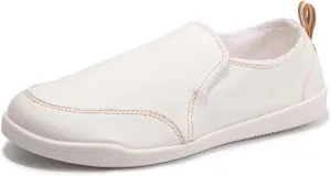 Vanessa Women's Slip On Canvas Sneakers with Arch Support Insoles Low Top Casual Walking Shoes Comfy Fashion Loafers