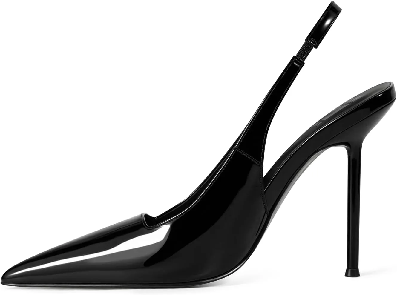 VARECOLA Women's Slingback Stiletto Heels, Closed Toe Slip On Pumps High Heels for Party Evening Dress Shoes