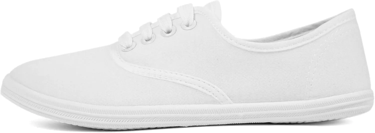 VenusCelia Women's Rainbow Lace Up Sneaker Shoes