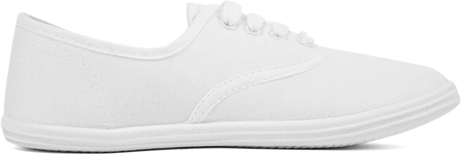 VenusCelia Women's Rainbow Lace Up Sneaker Shoes
