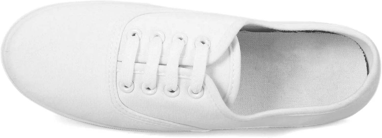 VenusCelia Women's Rainbow Lace Up Sneaker Shoes