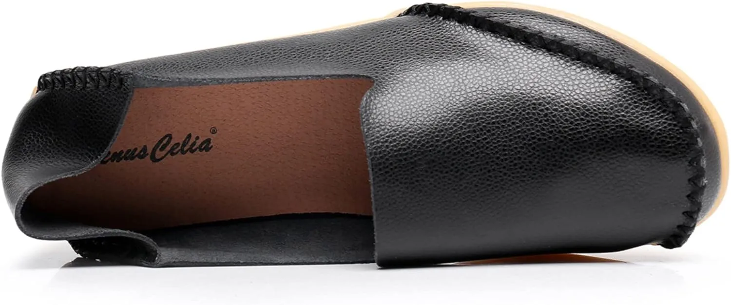 VenusCelia Women's Streamline Comfort Walking Flat Loafer