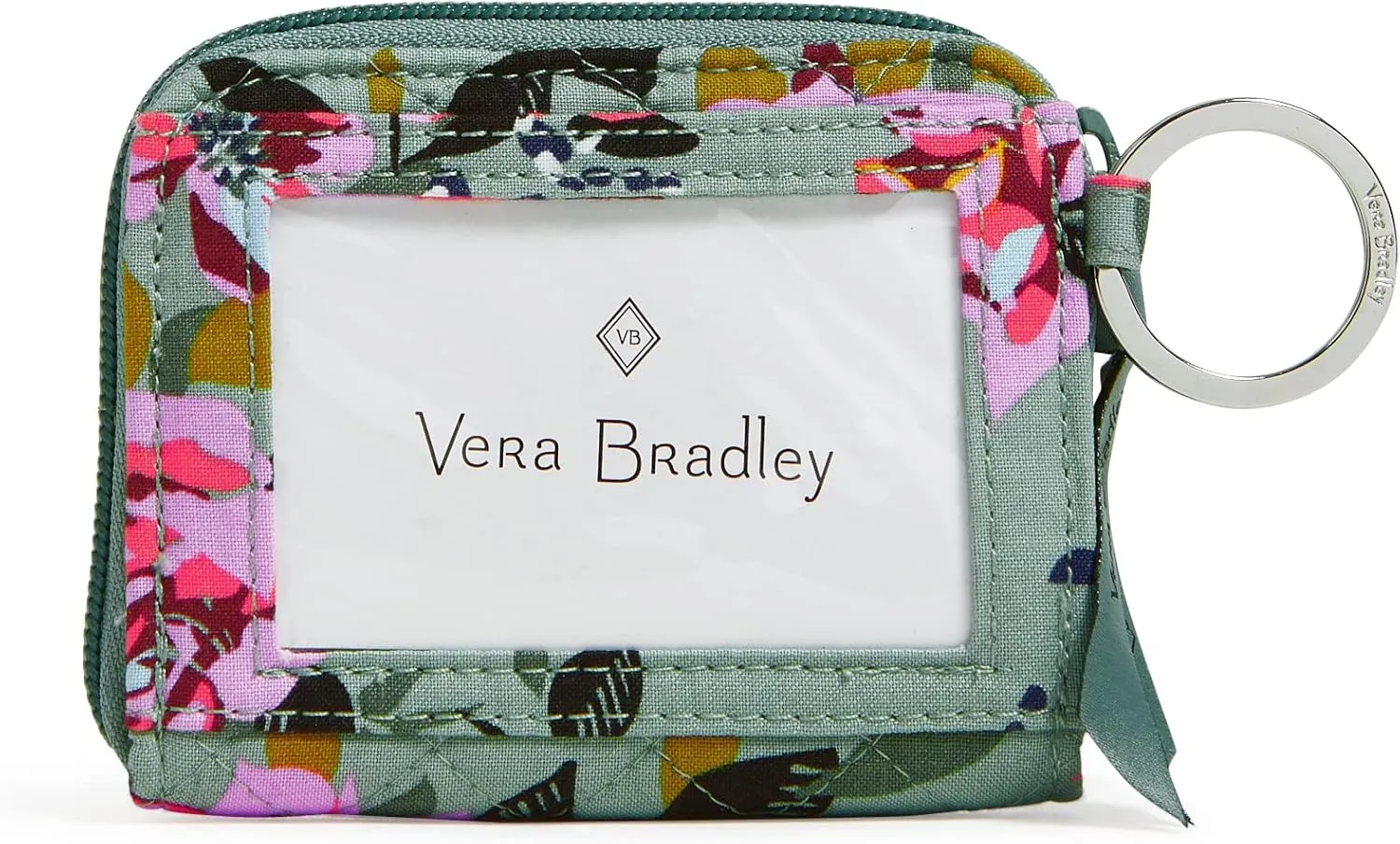 Vera Bradley Cotton Petite Zip-Around Wallet with RFID Protection