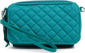 Vera Bradley Women's Cotton All in One Crossbody Purse with RFID Protection