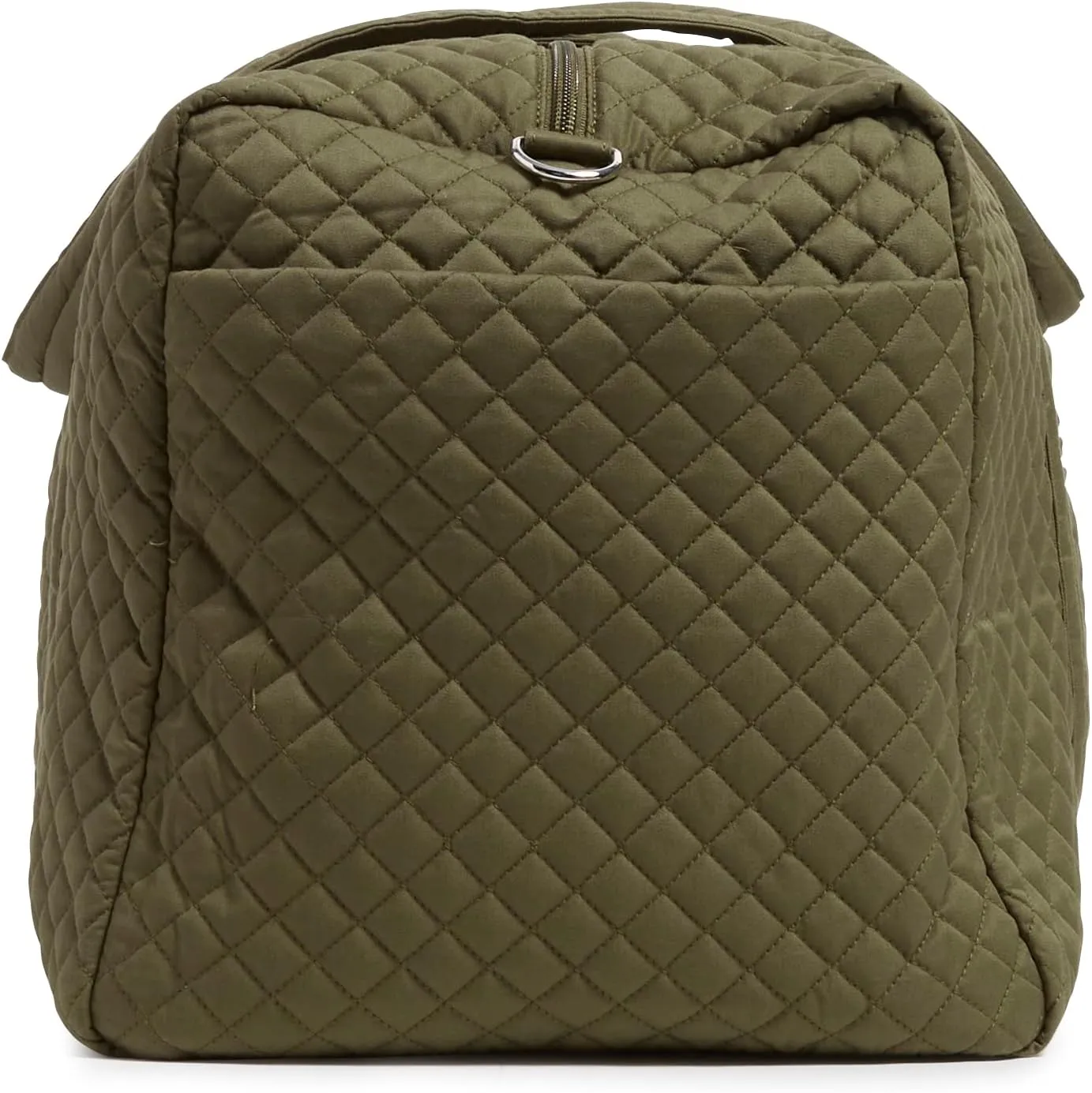 Vera Bradley Women's Cotton Large Travel Duffel Bag, Climbing Ivy Green - Recycled Cotton, One Size