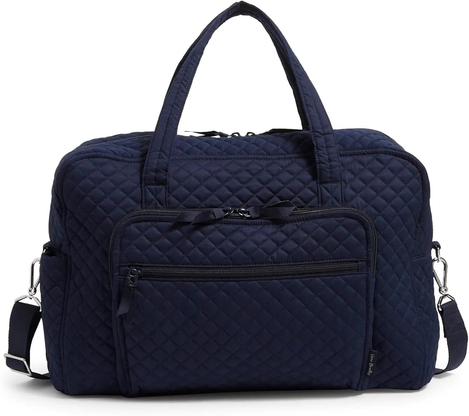 Vera Bradley Women's Cotton Weekender Travel Bag, True Navy, One Size