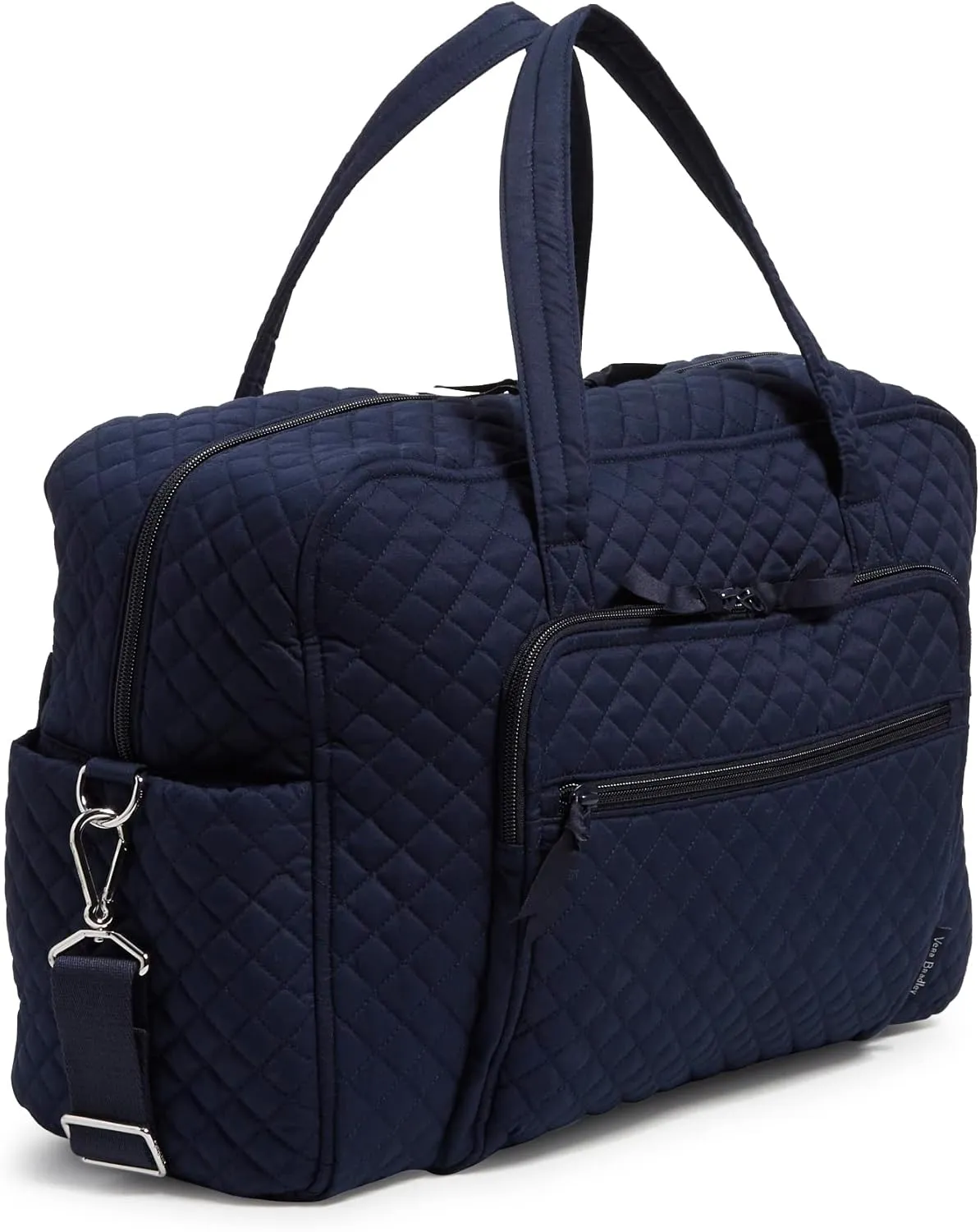 Vera Bradley Women's Cotton Weekender Travel Bag, True Navy, One Size