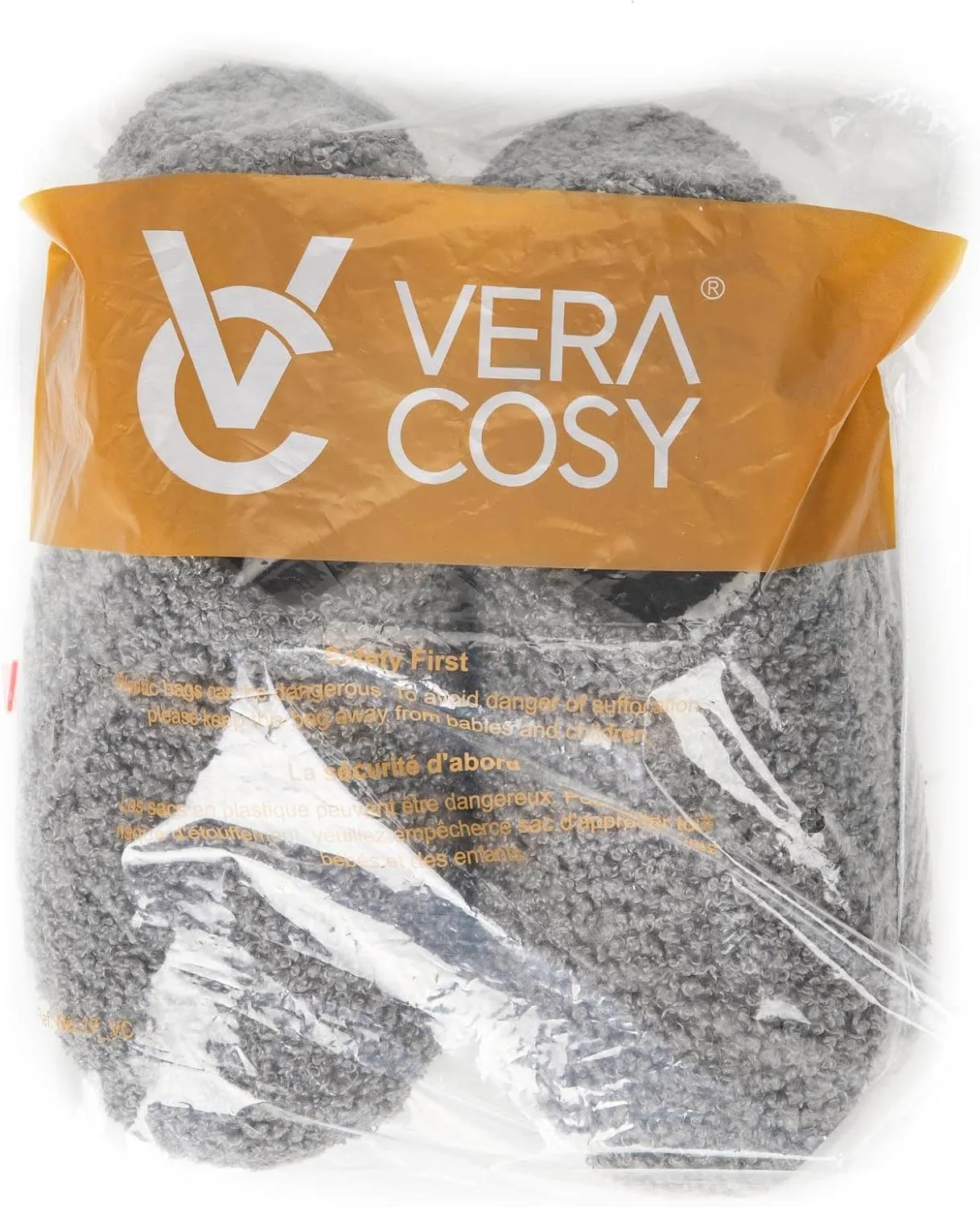VeraCosy Women's Fuzzy Teddy Slippers Lightweight Memory Foam Indoor House Shoes