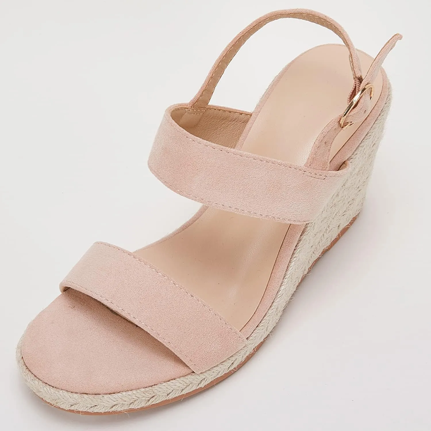 VETASTE Womens Espadrille Wedge Sandals Heels Open Toe Platform High Heeled Ankle Strap Buckle Dress Wedges Shoes