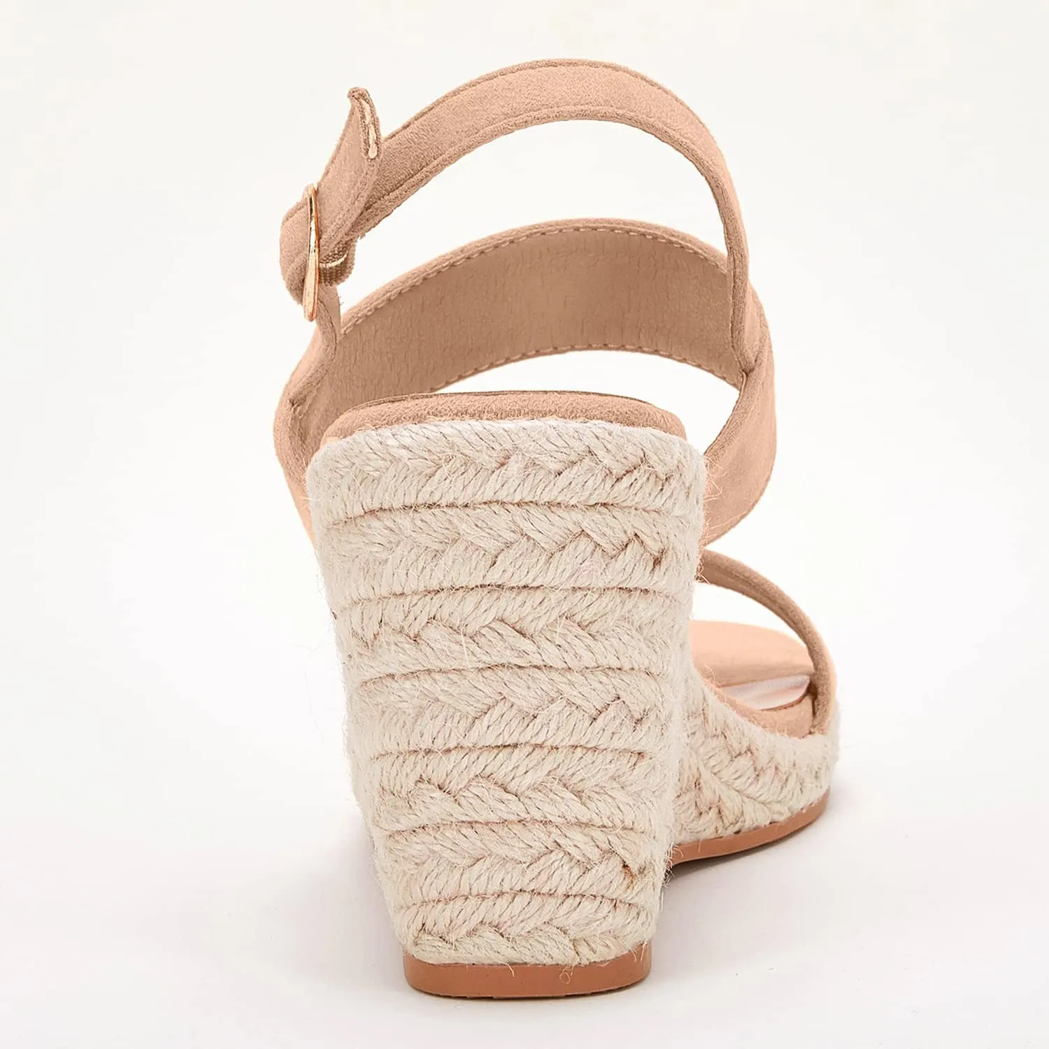 VETASTE Womens Espadrille Wedge Sandals Heels Open Toe Platform High Heeled Ankle Strap Buckle Dress Wedges Shoes