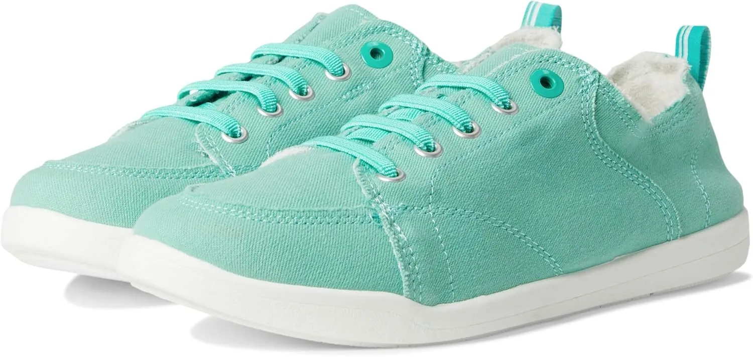 VIONIC Women's Pismo Sneaker, Aqua Green Canvas, 5