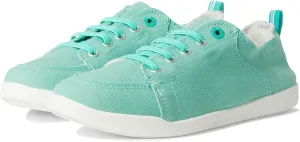 VIONIC Women's Pismo Sneaker, Aqua Green Canvas, 5