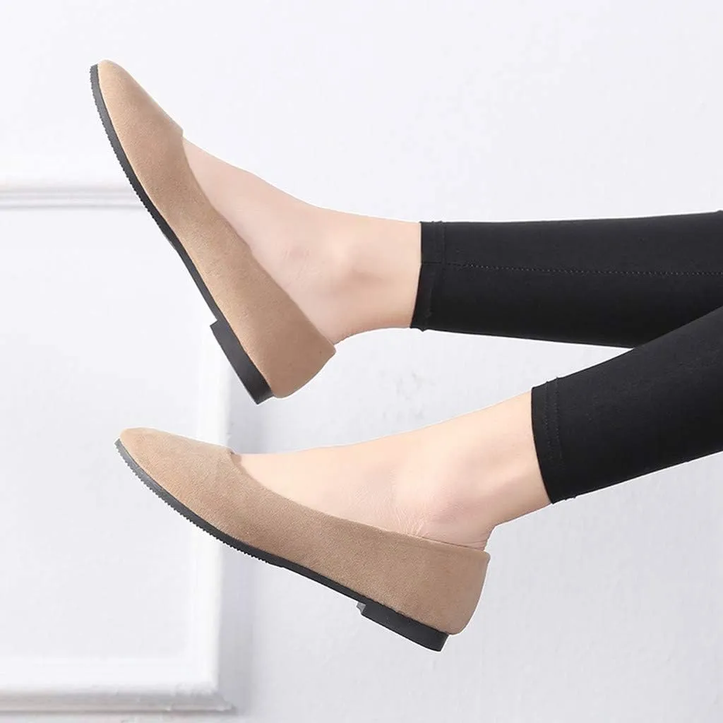 Walking Shoes Women Comfort Women Loafers Shoes Casual Slip on Non Slip Low Top CasualClosed Back Lightweight Breathable Christmas Tennis Shoes for Women Non Slip Shoes
