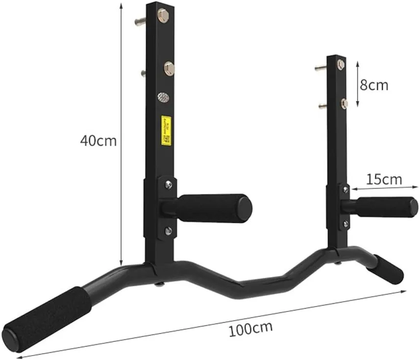 Wall-Mounted Horizontal Bar, Household Indoor/Outdoor, Suitable for Beams, Aisles, Easy to Install, Safe Load 300kg (Style2)