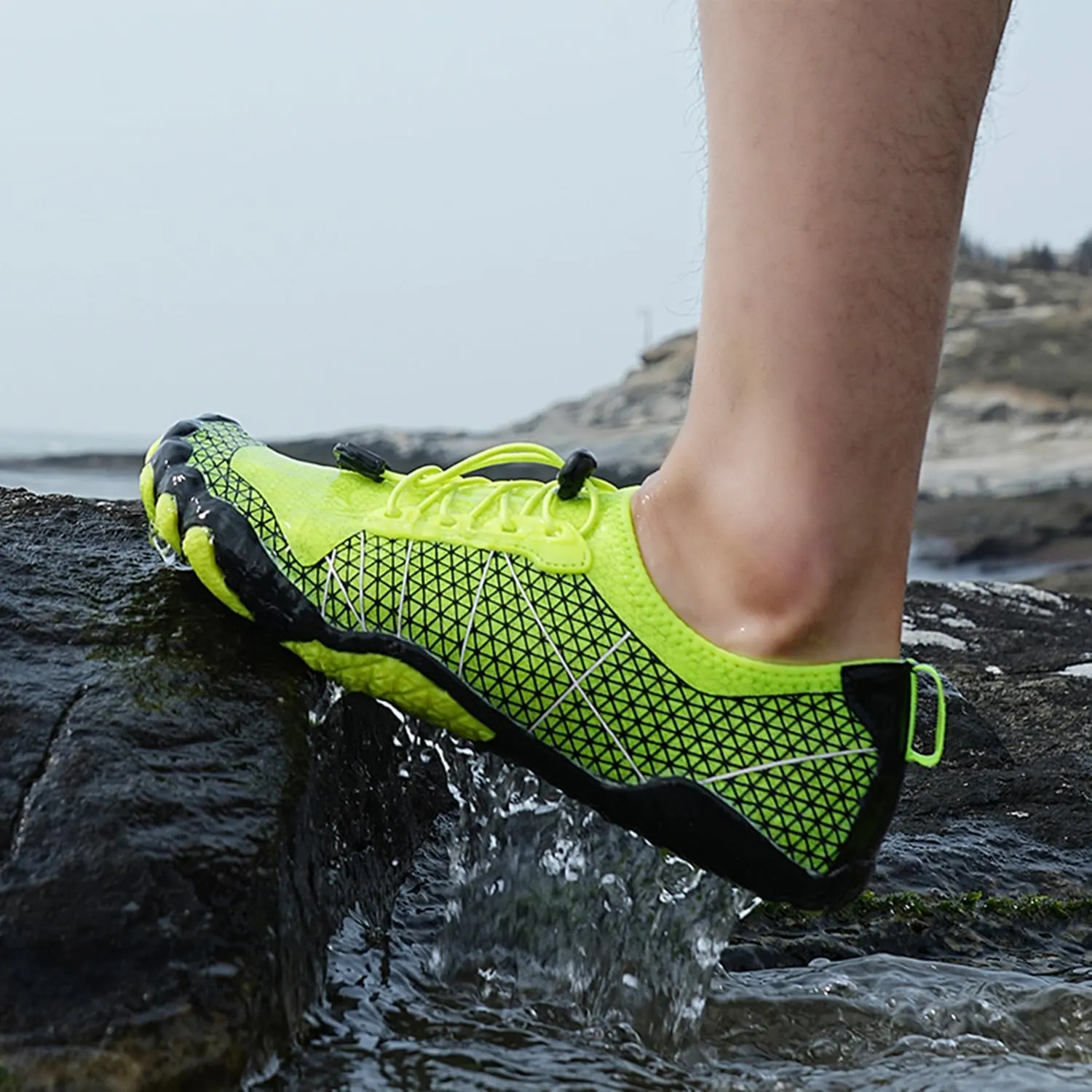 Water Shoes for Men and Women - Quick Dry Beach Aqua Swim Shoes - Yoga Socks for Hiking, Walking, Diving, Surf, Outdoor