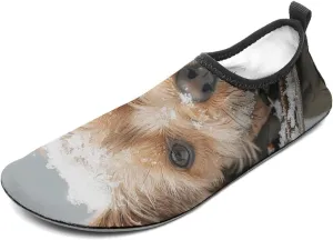 Water Shoes for Women Men Quick-Dry Aqua Socks Swim Pool Barefoot Shoes Puppy in Snow Beach Shoes