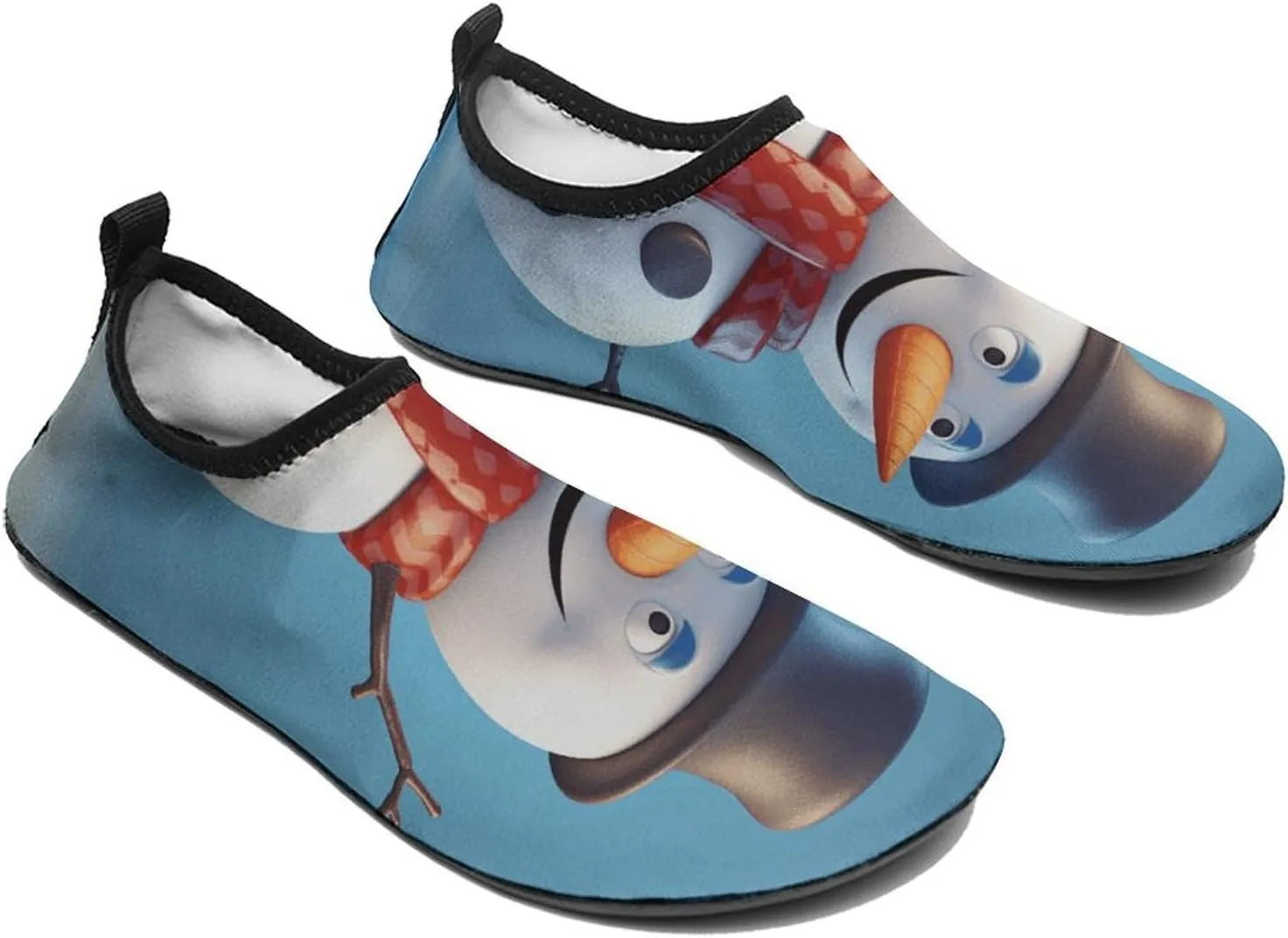 Water Shoes for Women Men Quick-Dry Aqua Socks Swim Pool Barefoot Shoes Snowman's Embrace Beach Shoes