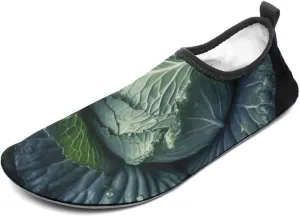Water Shoes for Women Men Quick Dry Barefoot Shoes Bright Cabbage Sport Shoes Beach Aqua Socks for Hiking Swim Surf Yoga Sport 11/12women,9/10men